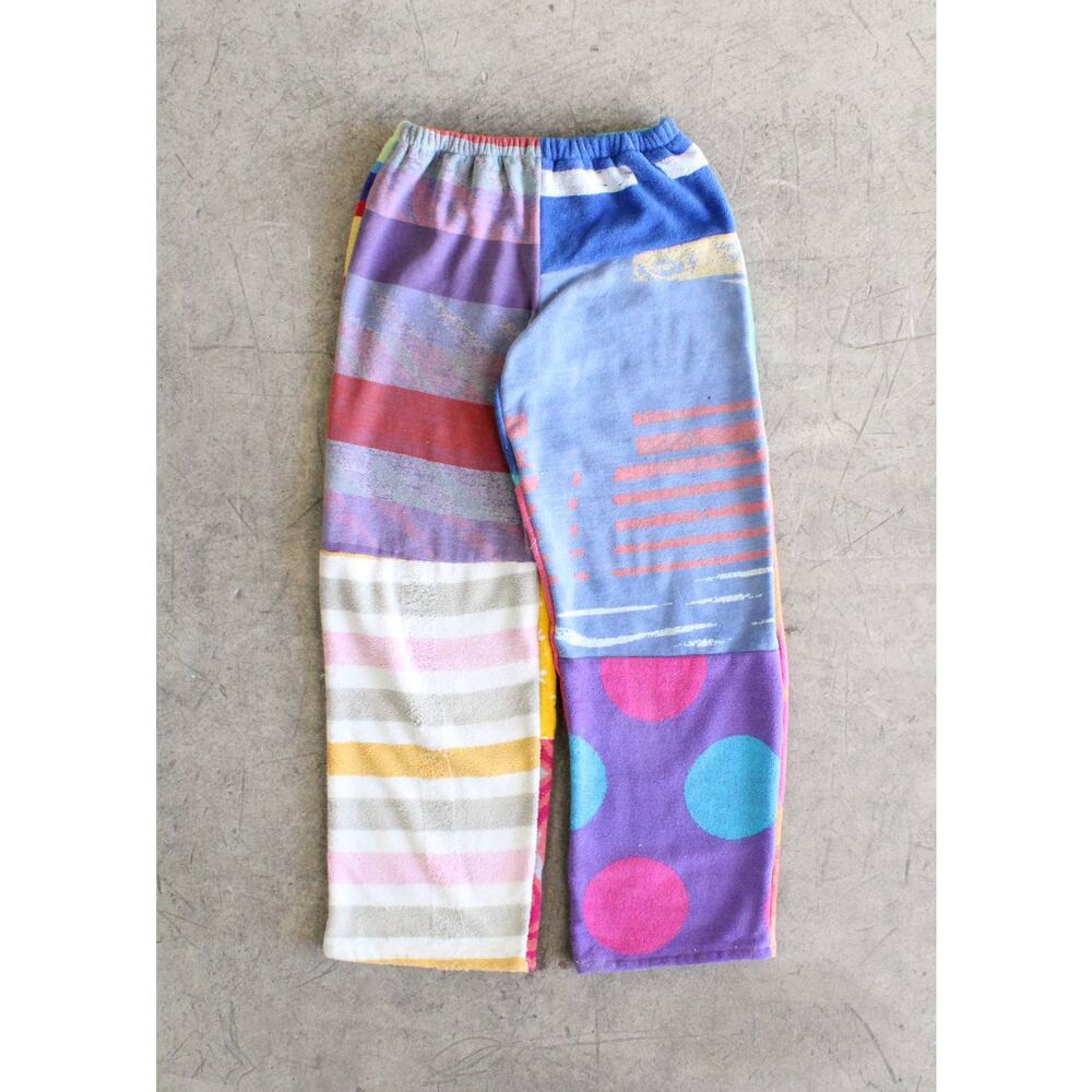 S/M PREORDER - Towel Patchwork Pieced Pant (Ships June 29–July 13) - Picture 2 of 4